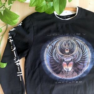 ELEVEN PARIS Crewneck Graphic Sweatshirt Black M